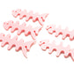 SYSTEM-S Set of 5 Cable Manager Wrap Cable Winder Fish Shape Silicone Winder Cable Protector in Pink