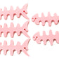 SYSTEM-S Set of 5 Cable Manager Wrap Cable Winder Fish Shape Silicone Winder Cable Protector in Pink