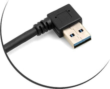 Lade das Bild in den Galerie-Viewer, USB 3.1 Type C Stecker 90° gewinkelt zu USB A 3.0 90° Grad Rechter Winkel Stecker Adapter Kabel Datenkabel Ladekabel 30 cm
