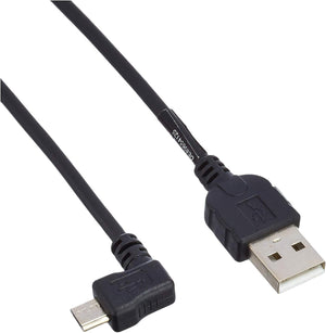 SYSTEM-S Cable micro USB cable datos y carga conector angular 50 cm