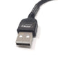 System-S USB 3.1 Type C 90° Angled to USB 2.0 A Cable 10 cm