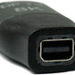 SYSTEM-S Mini Display Port Adapter 1.4 Stecker zu Display Port  Stecker in Schwarz
