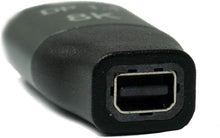 Lade das Bild in den Galerie-Viewer, Mini Display Port Adapter 1.4 Stecker zu Display Port  Stecker in Schwarz
