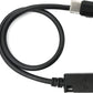 System-S USB 3.1 Kabel 30 cm Typ C Stecker zu 2.0 Mini B Buchse 180° Winkel in Schwarz