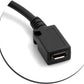 SYSTEM-S Mini USB Winkel Kabel auf Micro USB Buchse, 27 cm