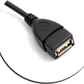 System-S USB A 2.0 (female) zu USB 3.1 Type C (male) gewinkelt Kabel Verlängerung 20 cm