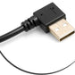 SYSTEM-S USB 3.1 Type C plug to USB A 2.0 90° degree right angled plug adapter cable data cable charging cable 28 cm