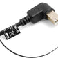 SYSTEM-S USB A (male)90° Grad rechts gewinkelt zu USB Typ B (male) 90° rechts gewinkelt Adapter Kabel 50 cm