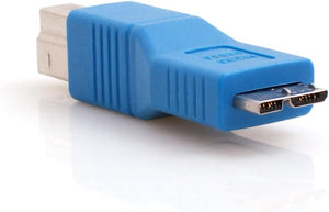 Adaptador System-S USB 3.0 tipo B macho a micro B macho en color azul