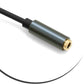SYSTEM-S 3.5mm Klinke 4 Polig (male) auf 3.5mm Klinke AUX Stereo Buchse 100 cm (female)