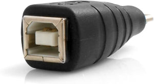 SYSTEM-S Micro USB Stecker zu USB Typ B Eingang Adapter Kabel