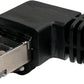 Câble LAN 0,5 m prise RJ45 câble Ethernet câble réseau angle en noir