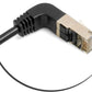 SYSTEM-S Ethernet Netzwerkabel RJ45 auf RJ45 Aufwärtswinkel 8P8C FTP STP UTP Cat 5e 50cm