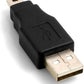 SYSTEM-S Mini USB 5Pin (Male) auf USB A (Male) USB Adapter