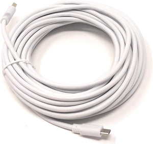 SYSTEM-S USB 2.0 Kabel 13 m Micro B Stecker zu Typ A Stecker Adapter in Weiß
