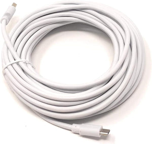 SYSTEM-S USB 2.0 cable 13 m Micro B plug to Type A plug adapter in white