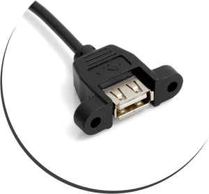 Cavo SYSTEM-S Mini USB da 5 pin a USB tipo A 2.0 per montaggio a pannello 50 cm