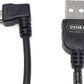 System-S Micro USB 2.0 Datenkabel Ladekabel 140 cm 90 grad gewinkelt links Winkelstecker