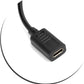 SYSTEM-S USB 3.1 Type C Buchse zu USB A 2.0 Stecker Adapter Kabel Datenkabel Ladekabel 33 cm