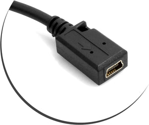 System-S Mini USB Kabel auf Mini USB Abwärts Winkel 27 cm