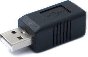 System-S USB A male auf  USB B female Adapterstecker Converter Konverter Adapter