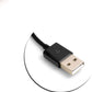 System-S USB 3.1 Type C angled to USB A 2.0 cable 200 cm