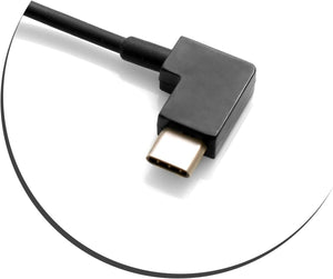 SYSTEM-S USB 3.1 Type C Stecker 90° gewinkelt zu USB A 2.0 Stecker Adapter Kabel Datenkabel Ladekabel 300cm