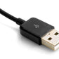 SYSTEM-S USB 3.1 Type C Stecker 90° gewinkelt zu USB A 2.0 Kabel 100cm in Schwarz