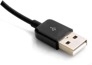 SYSTEM-S USB 3.1 Type C Stecker 90° gewinkelt zu USB A 2.0 Kabel 100cm in Schwarz