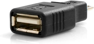 Adattatore OTG SYSTEM-S Ingresso USB A per cavo host in movimento con spina adattatore micro USB maschio