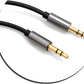 SYSTEM-S adapter cable 3.5mm jack (male) to 3.5mm jack AUX stereo plug 100 cm 3-pin (male)