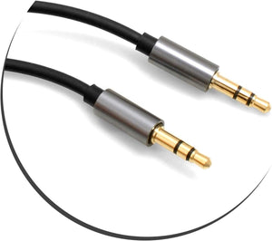 SYSTEM-S adapter cable 3.5mm jack (male) to 3.5mm jack AUX stereo plug 100 cm 3-pin (male)