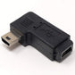 Adaptador USB de conector en ángulo recto de 90° Mini USB (hembra) a Mini USB (macho) SYSTEM-S