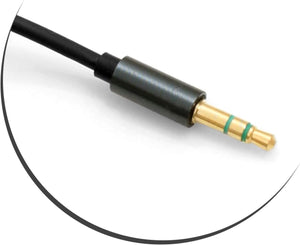 SYSTEM-S adapter cable 3.5mm jack 3-pin (male) to 3.5mm jack AUX stereo socket 100 cm (female)