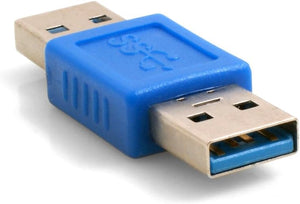 Convertitore adattatore cavo SYSTEM-S da USB A 3.0 (maschio) a USB A 3.0 (maschio).
