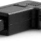 Conector micro USB SYSTEM-S a conector Mini USB Conector adaptador de enchufe en ángulo izquierdo con ángulo de 90°