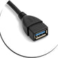 SYSTEM-S OTG Host USB 3.1 Type C Male to USB A 3.0 Female On The Go Host Adapter Cable Data Cable Charging Cable 25 cm