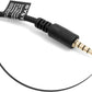 SYSTEM-S USB Typ A (female) zu 3,5mm Klinkenstecker AUX Audio Kabel in Schwarz