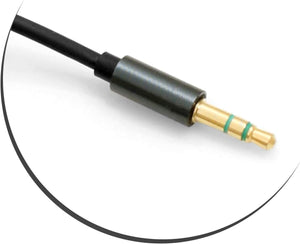 SYSTEM-S adapter cable 3.5mm jack 4-pin (male) to 3.5mm jack AUX stereo socket 200 cm (female)