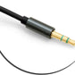 SYSTEM-S 3.5mm Klinke 4 Polig (male) auf 3.5mm Klinke AUX Stereo Buchse 100 cm (female)