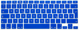 System-S Protection de clavier en silicone pour clavier turc QWERTY pour MacBook Pro 13" 15" 17" iMac MacBook Air 13" en turquoise