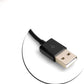 System-S USB 3.1 Type C angled to USB A 2.0 cable 100 cm