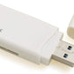 Adaptador lector de tarjetas SYSTEM-S 2 en 1 USB Tipo A 3.0 a Micro SD SDXC SDHC