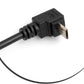 SYSTEM-S Micro USB 90° Grad aufwärts Winkel Kabel auf Micro USB Adapter Kabel Verlängerung 27 cm