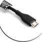 SYSTEM-S Micro USB Spiral Kabel 50-100 cm