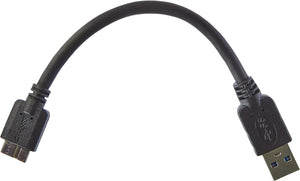 System-S Cable Corto de Carga y Datos Micro USB 3.0 (USB 3.0 Micro-B) de 10 cm para Samsung Galaxy Note 3