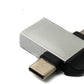 SYSTEM-S USB Y adapter 3.1 Type C & 2.0 Micro B male to 3.0 A female loop in gray