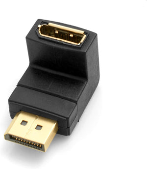 Adattatore SYSTEM-S da DisplayPort (maschio) a DisplayPort (femmina) con angolo verso il basso