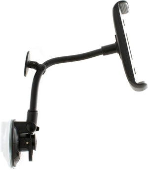 Supporto per parabrezza auto SYSTEM-S con base a ventosa per tablet PC da 15,5-25,5 cm