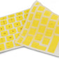 System-S Protezione per tastiera in silicone Copertura per tastiera AZERTY Protezione per tastiera francese per MacBook Pro 13 pollici 15 pollici 17 pollici iMac MacBook Air 13 pollici in giallo